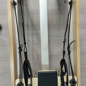 Réformateur professionnel de Pilates de lit de base de cale à deux voies classique avec équipement de studio de Pilates durable en bois d'érable demi-tour - Product Image 3