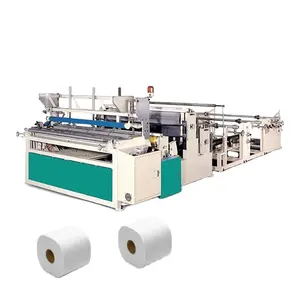 Automatic toilet tissue paper roll making machine for sale