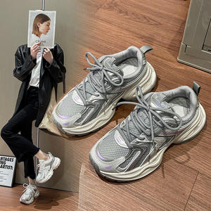 Scarpe da Ginnastica <span class=keywords><strong>Sportive</strong></span> da Corsa Traspiranti da <span class=keywords><strong>Donna</strong></span> con Suola Spessa per Camminata Casual alla Moda - Product Image 1