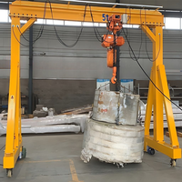 Grue portique électrique robuste 5 tonnes 10 tonnes, palan à chaîne électrique portatif sans rail pour entrepôt