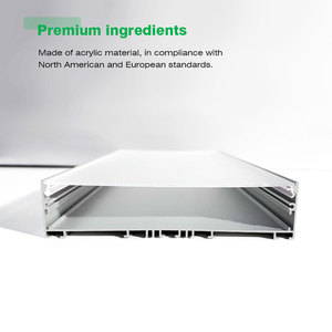 Hochwertiges Modernes Quadratisches Aluminium-Strangpressprofil LED-Streifenkanal Transparenter Prismatischer Lampenschirm - Product Image 3