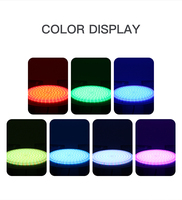 Projecteurs LED de piscine submersibles RGB à télécommande, étanches IP68, AC/DC12V 42W, en résine ABS