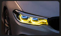 Phare avant WLJ pour BMW Série 5 G30 18-20, ensemble de phares LED, double couleur, clignotant séquentiel DRL