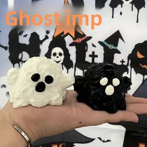 Nuovo giocattolo morbido in silicone a forma di gnomo fantasma di Halloween - perfetto per scherzi, alleviamento dello stress e smaltimento delle emozioni - Product Image 2