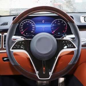 Volante de Cuero con Acabado de Madera Personalizado para Mercedes <span class=keywords><strong>Maybach</strong></span> 2021 <span class=keywords><strong>2022</strong></span>, Actualización de Estilo Deportivo, Volante de Coche - Product Image 1