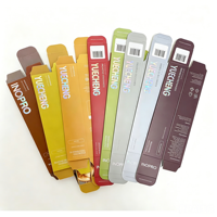 Boîte pliante personnalisée pour dentifrice, impression double face, emballage en papier, style tendance, vente chaude