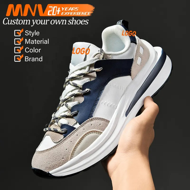 2022 New Design Chunky Comfortable Gym Running Athletic Flat Men Sports Shoes Sneaker Custom