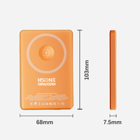 Batería Externa Magnética Ultracompacta W002L, Celda Semi-Sólida con Indicador LED Tricolor para Carga Simultánea de Teléfono y Reloj