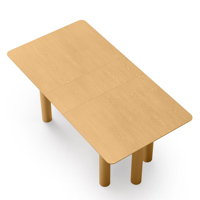 Table à manger rectangulaire en bois extensible moderne et minimaliste de 140 à 200 cm, capacité 6 à 8 personnes, robuste et pratique, personnalisable