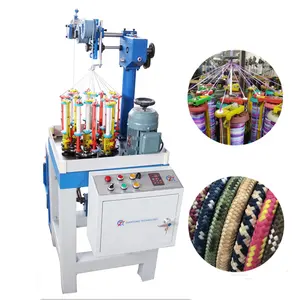 Mini model one head 16 spindles polypropylene/cotton thread lace cord braiding machine