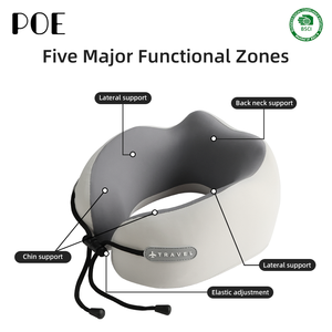 Oreiller de <span class=keywords><strong>voyage</strong></span> personnalisé en mousse à mémoire de forme en U pour le cou, soutien cervical, <span class=keywords><strong>avion</strong></span>, voiture, avec logo personnalisé - Product Image 4