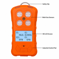 Détecteur de gaz portable HIREP 4-en-1, analyseur multi-gaz EX O2 H2S CO, vente en gros OEM ODM