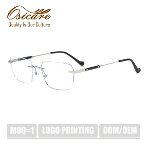 Montures optiques de créateur en métal tendance, lot de 3, lunettes personnalisées de luxe pour femme, montures sans cerclage, verres pour myopie, montures de lunettes Y2K pour homme - Product Image 1