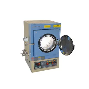 Vacuum crucible heat treatment chamber furnace for calcining or annealing semiconductor wafers (up to 6")