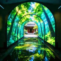 Écran LED flexible d'intérieur en gros, écran de location, panneau mural d'exposition, panneau publicitaire, affichage pour hall d'exposition, affichage tunnel XR