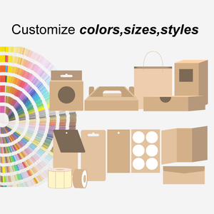 Fsc chứng nhận bán buôn phân hủy sinh học <span class=keywords><strong>Kraft</strong></span> Giấy hộp lưu trữ chất lượng cao với lớp phủ UV và varnishing cho Diy logo bao bì - Product Image 6