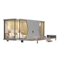 Maisons conteneurs en acier personnalisées en gros, capsules spatiales détachables, hôtel-resort écologique