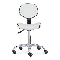 Chaise ergonomique pour hygiéniste dentaire, tabouret de dentiste et tabouret d'assistant, chaise mobile réglable pour dentiste avec dossier large