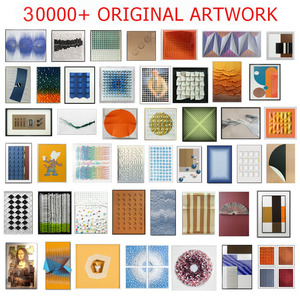 Sala <span class=keywords><strong>de</strong></span> estar decorativa abstracta 3D geométrica medidor <span class=keywords><strong>de</strong></span> electricidad pintura medidor eléctrico caja cubierta - Product Image 6