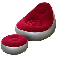 Canapé-lit gonflable moderne et portable, une place, réglable, avec housse amovible, écologique, pour le camping en extérieur