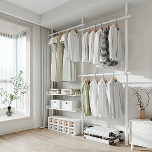 Nuovo semplice appendiabiti portatile regolabile appendiabiti industriale appendiabiti camera da letto supporto in metallo appendiabiti - Product Image 3