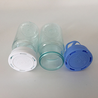 Bouteille effervescente à bouchon à printemps, flacon de 50ml, sans BPA, de qualité alimentaire, bouteille pour tablette effervescente, pour animaux domestiques