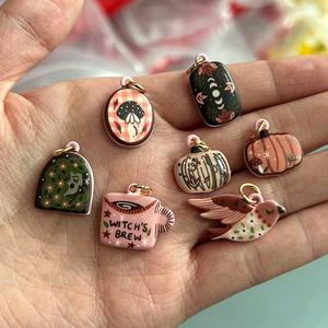 YML & 28 Nuovo Ciondolo Fiore Rosa con Pittura a Goccia d'Olio Colorato, Ciondoli e Charm Fai-da-Te per Creazione di Gioielli, Accessori Idea Regalo - Product Image 2