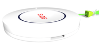 Bouton SOS sans fil Tuya rechargeable par batterie, bouton d'alarme de sécurité personnelle OEM avec contrôle par application
