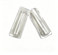 Boîte d'emballage de présentation pliable en plastique PET recyclé pour couches jetables transparentes en blister, tube crème petit format, emballage de détail individuel