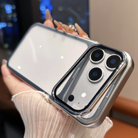 Étui magnétique invisible en PC électroplaqué avec protection d'objectif transparente pour iPhone 18 Pro Max