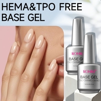 RONIKI Top Trend HEMA TPO Free Base Nail Gel Sans Bulles Revêtement Uniforme Production Continue en Gros Volume