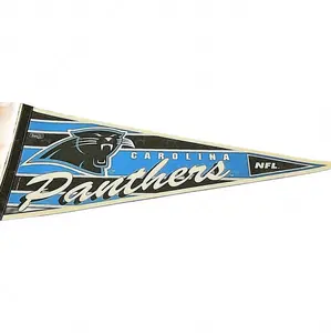 Custom High Quality NFL Vintage CAROLINA PANTHERS FELT PENNANT Full Size Football