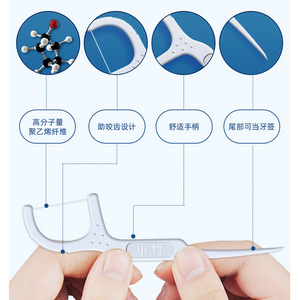 Bmbo Dental Floss Rods 50 Pieces Portable Disposable Toothpick For Home Use Cleaning Between Teeth - Product Image 2