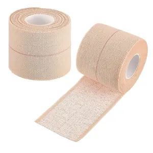 Cotton Elastic Bandage High Quality Breathable Athletic Beige Cotton Elastic Adhesive Bandage EAB