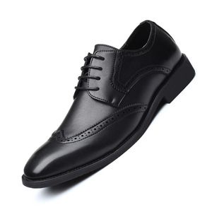 Chaussures de bureau pour hommes, mocassins à lacets, semelle intermédiaire en PU, semelle extérieure en cuir et caoutchouc, tendance mode, haute qualité, vente chaude - Product Image 1