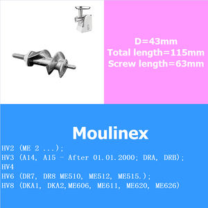 Vleesmolen Schroef Gehaktvijzel MS-0695960 SS-989843 Keuken Apparaat Onderdelen Vervangen - Product Image 2