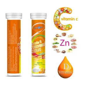 비타민 c 아연 비타민 D3 OEM 개인 상표 비등성 정제 제조자 비타민과 보충교재