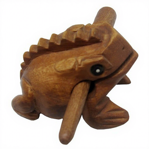 <span class=keywords><strong>Grenouille</strong></span> en bois sculptée à la main décorative de Thaïlande - Product Image 1
