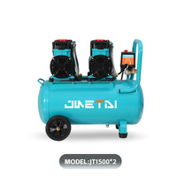 Compresseur d'air à piston à double tête à quatre cylindres super silencieux 600L/min 8BAR à deux pôles