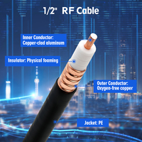 Câble coaxial haute flexibilité étanche 1/2 pouce SMA BNC TNC N, câble de raccordement RF 1/2
