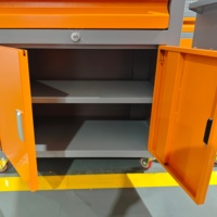 Armoire à outils roulante robuste avec rotation à 360° °   Roulettes et roues verrouillables pour rangement d'outils mobile en atelier