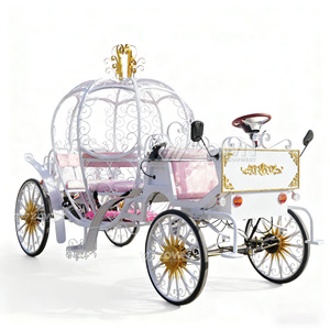 Chariot de luxe en forme de citrouille de Cendrillon, fait main, vintage, électrique, couleur personnalisable, capacité 6 personnes, garantie 2 ans, à <span class=keywords><strong>louer</strong></span> - Product Image 2