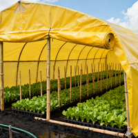 Bâche en PE de qualité supérieure avec laminage 150GSM, matériau imperméable pour rideaux d'extérieur