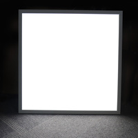 Échantillon gratuit sans cadre rétro-éclairé plat lumière LED 2x2 pieds 60x60cm bureau design industriel style aluminium corps 4000K 3000K couleur