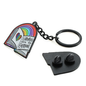 Esmalte suave pequeño arco iris <span class=keywords><strong>de</strong></span> niños mini nota <span class=keywords><strong>libro</strong></span> llavero - Product Image 3