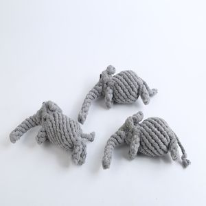 Giocattolo per Cani a Nodo, Simpatico Elefante Intrecciato in Corda di Cotone. Giocattolo da masticare per animali domestici, durevole, resistente ai morsi, adatto per l'addestramento dei cani - Product Image 3