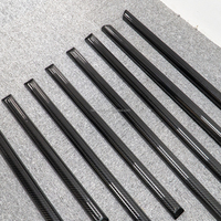 Bandes de garniture latérale en fibre de carbone véritable pour Mercedes Classe G W463, style B, protection des panneaux de moulures de portes extérieures