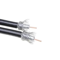 Cable Coaxial RG6 con Alimentación de Shenguan Manufacturer, Cable de Cobre Puro de 75 OHMS para Comunicación, CCTV, Monitoreo de Cámaras, Cable de Video