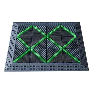 Heavy Duty Non-Slip Outside Door Mat with Boot <b>Brush</b> Scraper Plastic Flooring for <b>Decking</b> - Product Image 1