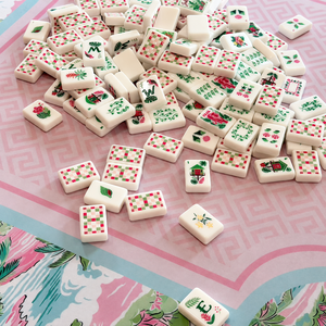 Juego de Mahjong Americano con Diseño de Selva Tropical, 166 Piezas, Fichas de Acrílico, Patrón de Tigre Rosa, Elefante, Océano y Selva Tropical, Juego de Regalo de Lujo - Product Image 5